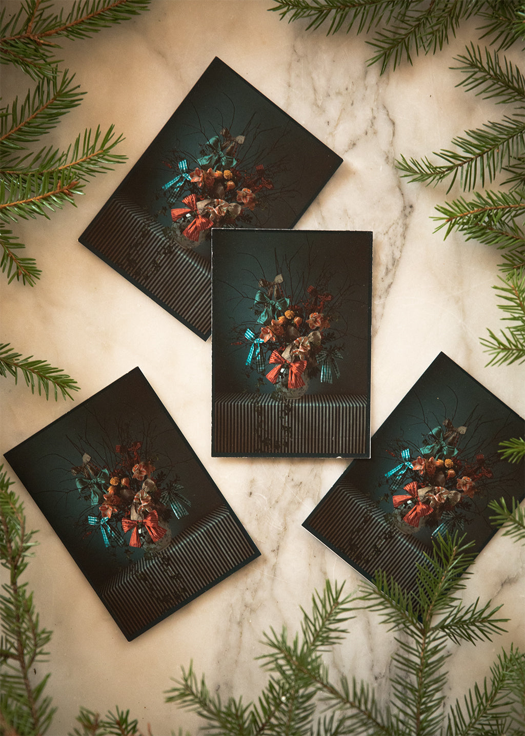 Merry Christmas 4-pack A7 cards